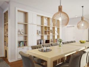 Apartment formal dining rooom